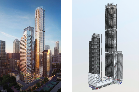 High-rise BIM coordination model